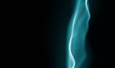 Geometrik mavi arka plan. Fütüristik teknoloji tarzı. Neon işareti. Fütüristik teknoloji Hud öğesi. Zarif arka plan. Büyük veri görselleştirme .