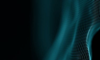 Geometrik mavi arka plan. Fütüristik teknoloji tarzı. Neon işareti. Fütüristik teknoloji Hud öğesi. Zarif arka plan. Büyük veri görselleştirme .