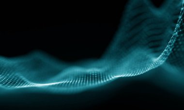 Geometrik mavi arka plan. Fütüristik teknoloji tarzı. Neon işareti. Fütüristik teknoloji Hud öğesi. Zarif arka plan. Büyük veri görselleştirme .