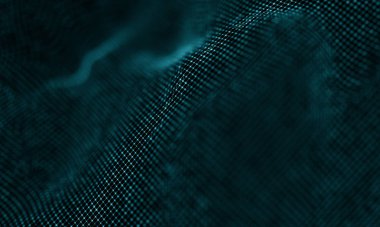 Geometrik mavi arka plan. Fütüristik teknoloji tarzı. Neon işareti. Fütüristik teknoloji Hud öğesi. Zarif arka plan. Büyük veri görselleştirme .