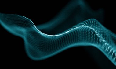 Geometrik mavi arka plan. Fütüristik teknoloji tarzı. Neon işareti. Fütüristik teknoloji Hud öğesi. Zarif arka plan. Büyük veri görselleştirme .