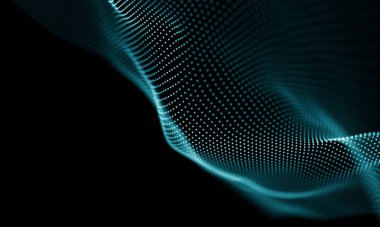 Geometrik mavi arka plan. Fütüristik teknoloji tarzı. Neon işareti. Fütüristik teknoloji Hud öğesi. Zarif arka plan. Büyük veri görselleştirme .