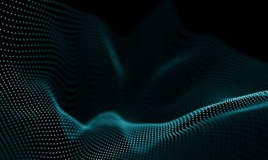 Geometrik mavi arka plan. Fütüristik teknoloji tarzı. Neon işareti. Fütüristik teknoloji Hud öğesi. Zarif arka plan. Büyük veri görselleştirme .