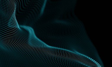 Geometrik mavi arka plan. Fütüristik teknoloji tarzı. Neon işareti. Fütüristik teknoloji Hud öğesi. Zarif arka plan. Büyük veri görselleştirme .