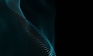 Geometrik mavi arka plan. Fütüristik teknoloji tarzı. Neon işareti. Fütüristik teknoloji Hud öğesi. Zarif arka plan. Büyük veri görselleştirme .