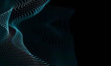 Geometrik mavi arka plan. Fütüristik teknoloji tarzı. Neon işareti. Fütüristik teknoloji Hud öğesi. Zarif arka plan. Büyük veri görselleştirme .