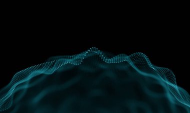 Geometrik mavi arka plan. Fütüristik teknoloji tarzı. Neon işareti. Fütüristik teknoloji Hud öğesi. Zarif arka plan. Büyük veri görselleştirme .