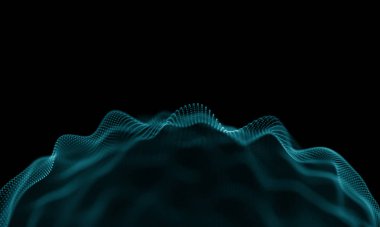 Geometrik mavi arka plan. Fütüristik teknoloji tarzı. Neon işareti. Fütüristik teknoloji Hud öğesi. Zarif arka plan. Büyük veri görselleştirme .