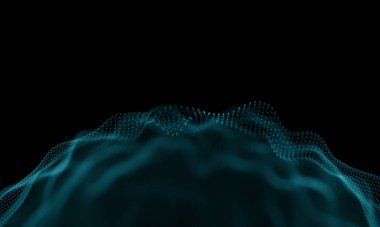 Geometrik mavi arka plan. Fütüristik teknoloji tarzı. Neon işareti. Fütüristik teknoloji Hud öğesi. Zarif arka plan. Büyük veri görselleştirme .