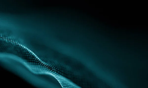 Abstrakte blaue geometrische Hintergrund. futuristischer Technologie-Stil. Leuchtreklame. futuristische Technologie hud element. eleganter abstrakter Hintergrund. Visualisierung von Big Data . — Stockfoto