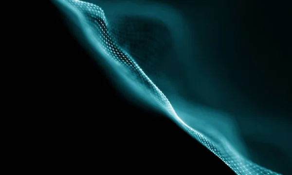 Abstrakte blaue geometrische Hintergrund. futuristischer Technologie-Stil. Leuchtreklame. futuristische Technologie hud element. eleganter abstrakter Hintergrund. Visualisierung von Big Data . — Stockfoto