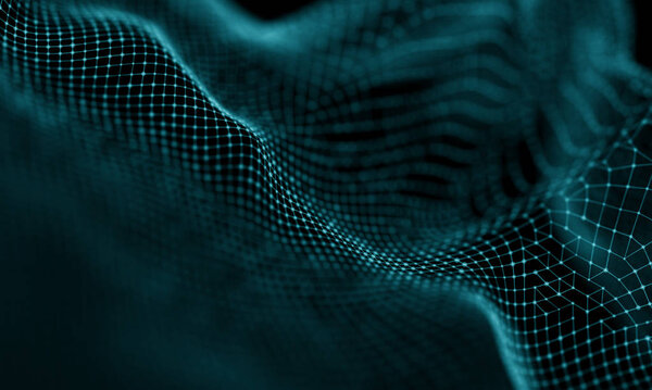 Аннотация Blue Geometrical Background. Футуристический стиль технологии. Неоновый знак. Futuristic Technology HUD Element. Элегантный абстрактный фон. Визуализация больших данных
 .