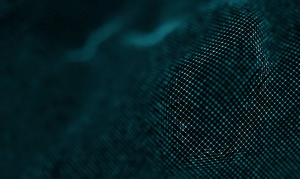 Geometrik mavi arka plan. Fütüristik teknoloji tarzı. Neon işareti. Fütüristik teknoloji Hud öğesi. Zarif arka plan. Büyük veri görselleştirme .