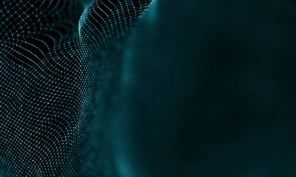 Geometrik mavi arka plan. Fütüristik teknoloji tarzı. Neon işareti. Fütüristik teknoloji Hud öğesi. Zarif arka plan. Büyük veri görselleştirme .