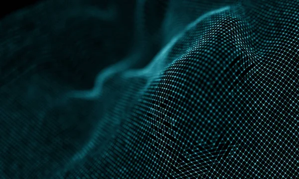 Geometrik mavi arka plan. Fütüristik teknoloji tarzı. Neon işareti. Fütüristik teknoloji Hud öğesi. Zarif arka plan. Büyük veri görselleştirme .