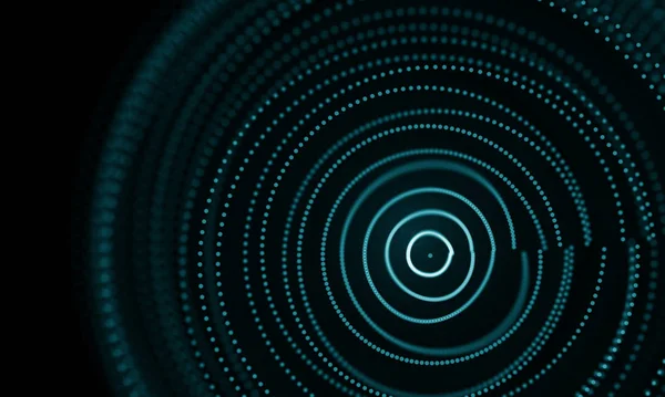 Geometrik mavi arka plan. Fütüristik teknoloji tarzı. Neon işareti. Fütüristik teknoloji Hud öğesi. Zarif arka plan. Büyük veri görselleştirme .