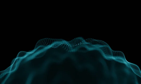 Abstract Blue Geometrical Background . Futuristic technology style. Neon Sign . Futuristic Technology HUD Element . Elegant Abstract background . Big data visualization . — Stock Photo, Image