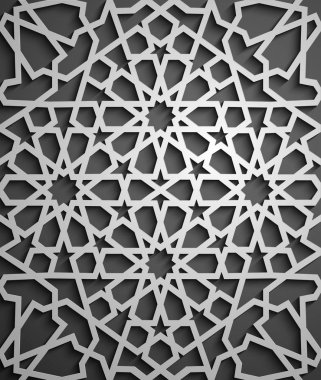 İslam süsleme vektör, Farsça motiff. 3D Ramazan İslam yuvarlak kalıp elemanları. Geometrik dairesel süs Arapça simge vektör .