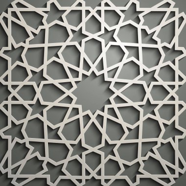 İslam süsleme vektör, Farsça motiff. 3D Ramazan İslam yuvarlak kalıp elemanları. Geometrik dairesel süs Arapça simge vektör .