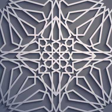 Mor arka plan. İslam süsleme vektör, Farsça motiff. 3D Ramazan İslam yuvarlak kalıp elemanları. Geometrik dairesel süs Arapça simge vektör .