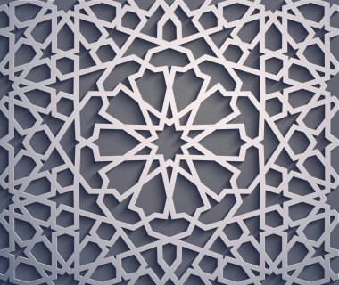 Mor arka plan. İslam süsleme vektör, Farsça motiff. 3D Ramazan İslam yuvarlak kalıp elemanları. Geometrik dairesel süs Arapça simge vektör .