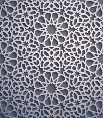 Mor arka plan. İslam süsleme vektör, Farsça motiff. 3D Ramazan İslam yuvarlak kalıp elemanları. Geometrik dairesel süs Arapça simge vektör .