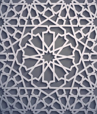 Mor arka plan. İslam süsleme vektör, Farsça motiff. 3D Ramazan İslam yuvarlak kalıp elemanları. Geometrik dairesel süs Arapça simge vektör .