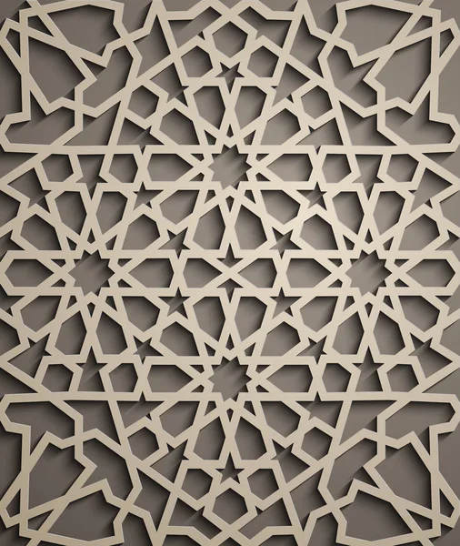 Kahverengi zemin. İslam süsleme vektör, Farsça motiff. 3D Ramazan İslam yuvarlak kalıp elemanları. Geometrik dairesel süs Arapça simge vektör. Kahverengi zemin