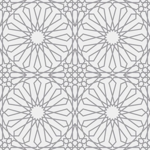 Islamska wzór. Bezszwowe arabski wzór geometryczny, wschód ornament, indian ornament, perski motyw, 3d. Niekończące się tekstury może służyć do Tapety, wzór wypełnienia, tło strony sieci web . — Wektor stockowy