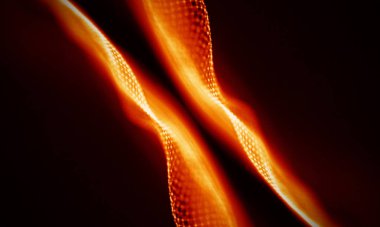 Arka kırmızı geometrik plan. Bağlantı yapısı. Bilim arka plan. Fütüristik teknoloji Hud öğesi. onnecting noktalar ve çizgiler. Büyük veri görselleştirme ve iş .