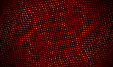 Arka kırmızı geometrik plan. Bağlantı yapısı. Bilim arka plan. Fütüristik teknoloji Hud öğesi. onnecting noktalar ve çizgiler. Büyük veri görselleştirme ve iş .