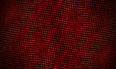 Arka kırmızı geometrik plan. Bağlantı yapısı. Bilim arka plan. Fütüristik teknoloji Hud öğesi. onnecting noktalar ve çizgiler. Büyük veri görselleştirme ve iş .