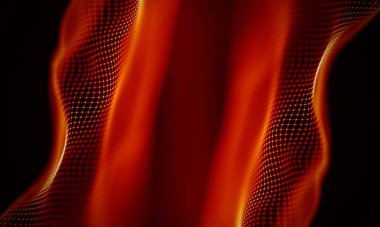 Arka kırmızı geometrik plan. Bağlantı yapısı. Bilim arka plan. Fütüristik teknoloji Hud öğesi. onnecting noktalar ve çizgiler. Büyük veri görselleştirme ve iş .