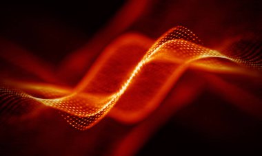 Arka kırmızı geometrik plan. Bağlantı yapısı. Bilim arka plan. Fütüristik teknoloji Hud öğesi. onnecting noktalar ve çizgiler. Büyük veri görselleştirme ve iş .