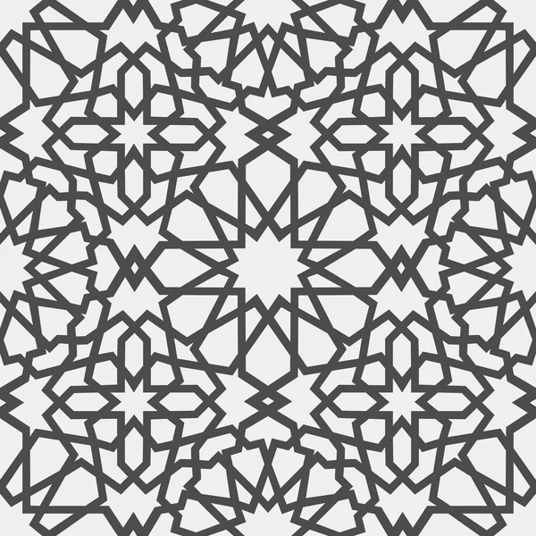 Islamitische patroon. Naadloze Arabische geometrische patroon Oosten sieraad, Indiase sieraad, Perzisch motief, 3d. Eindeloze textuur kan worden gebruikt voor behang, opvulpatronen, webpagina-achtergrond . — Stockvector