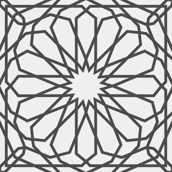 Исламская модель. Бесшовный арабский геометрический узор, восточный орнамент, индийский орнамент, персидский мотив, 3D. Бесконечная текстура может быть использована для обоев, шаблонов заполнения, фон веб-страницы  . — стоковый вектор