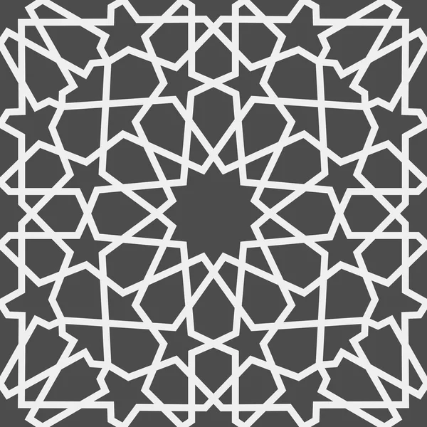 Islamitische patroon. Naadloze Arabische geometrische patroon Oosten sieraad, Indiase sieraad, Perzisch motief, 3d. Eindeloze textuur kan worden gebruikt voor behang, opvulpatronen, webpagina-achtergrond . — Stockvector