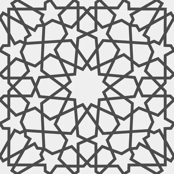 Schema islamico. Modello geometrico arabo senza cuciture, ornamento orientale, ornamento indiano, motivo persiano, 3D. texture infinito può essere utilizzato per carta da parati, riempimenti modello, sfondo della pagina web  . — Vettoriale Stock