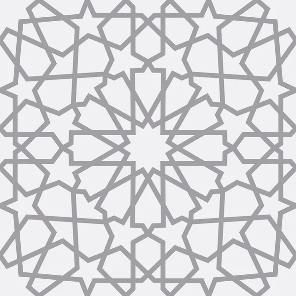 Patrón islámico. Patrón geométrico árabe sin costuras, ornamento oriental, ornamento indio, motivo persa, 3D. Textura sin fin se puede utilizar para el papel pintado, relleno de patrones, fondo de página web  . — Vector de stock