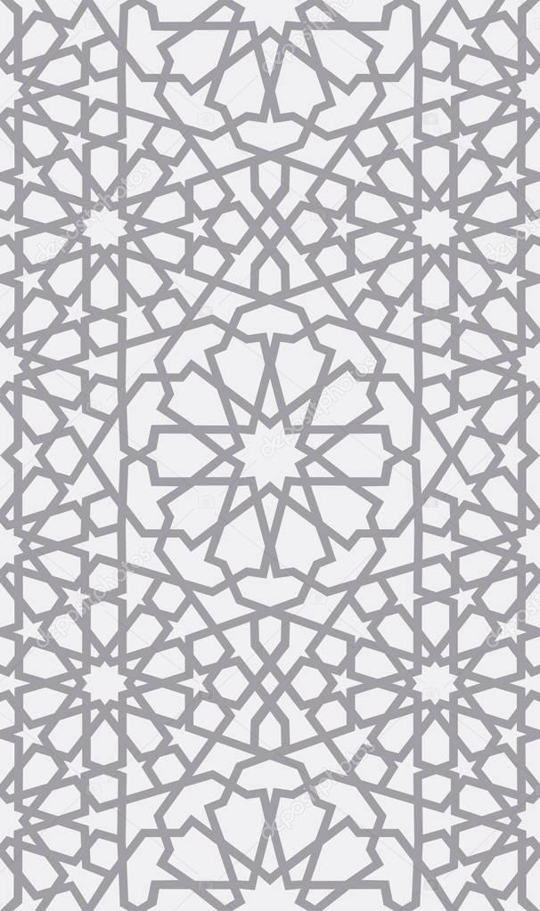 Islamic pattern . Seamless arabic geometric pattern, east ornament, indian ornament, persian motif, 3D. Endless texture can be used for wallpaper, pattern fills, web page background .