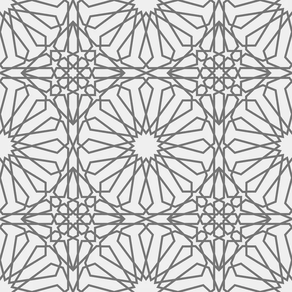 Islamska wzór. Bezszwowe arabski wzór geometryczny, wschód ornament, indian ornament, perski motyw, 3d. Niekończące się tekstury może służyć do Tapety, wzór wypełnienia, tło strony sieci web . — Wektor stockowy