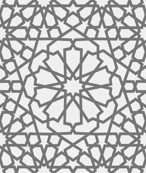 Vzorek, islámská. Geometrický vzor bezešvé arabský ornament východní, indická ozdoba, perský motiv, 3d. Nekonečné texturu lze použít pro tapety, vzorové výplně, pozadí webové stránky . — Stockový vektor