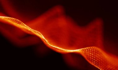 Arka kırmızı geometrik plan. Bağlantı yapısı. Bilim arka plan. Fütüristik teknoloji Hud öğesi. onnecting noktalar ve çizgiler. Büyük veri görselleştirme ve iş .