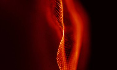 Arka kırmızı geometrik plan. Bağlantı yapısı. Bilim arka plan. Fütüristik teknoloji Hud öğesi. onnecting noktalar ve çizgiler. Büyük veri görselleştirme ve iş .