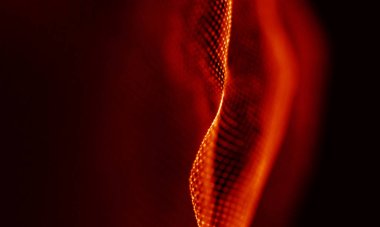 Arka kırmızı geometrik plan. Bağlantı yapısı. Bilim arka plan. Fütüristik teknoloji Hud öğesi. onnecting noktalar ve çizgiler. Büyük veri görselleştirme ve iş .