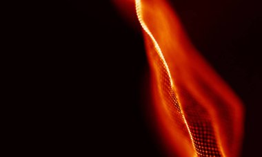 Arka kırmızı geometrik plan. Bağlantı yapısı. Bilim arka plan. Fütüristik teknoloji Hud öğesi. onnecting noktalar ve çizgiler. Büyük veri görselleştirme ve iş .