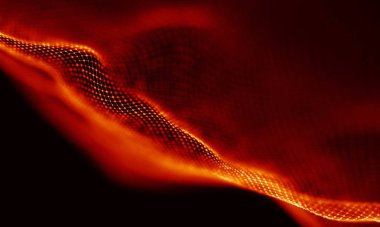 Arka kırmızı geometrik plan. Bağlantı yapısı. Bilim arka plan. Fütüristik teknoloji Hud öğesi. onnecting noktalar ve çizgiler. Büyük veri görselleştirme ve iş .