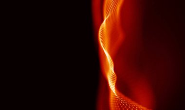 Arka kırmızı geometrik plan. Bağlantı yapısı. Bilim arka plan. Fütüristik teknoloji Hud öğesi. onnecting noktalar ve çizgiler. Büyük veri görselleştirme ve iş .