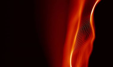 Arka kırmızı geometrik plan. Bağlantı yapısı. Bilim arka plan. Fütüristik teknoloji Hud öğesi. onnecting noktalar ve çizgiler. Büyük veri görselleştirme ve iş .