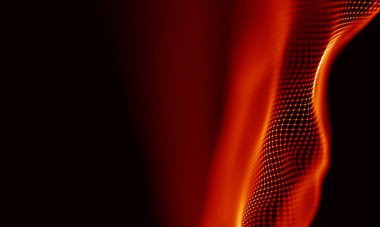 Arka kırmızı geometrik plan. Bağlantı yapısı. Bilim arka plan. Fütüristik teknoloji Hud öğesi. onnecting noktalar ve çizgiler. Büyük veri görselleştirme ve iş .